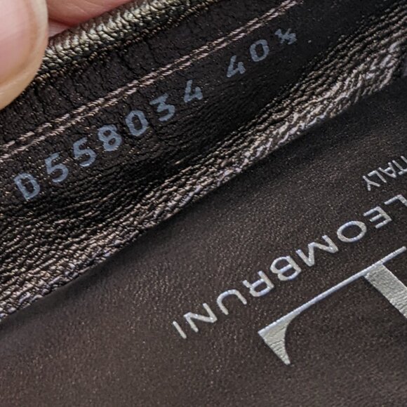 AGL Cap Toe Ballet Flat EU 40.5 Bronze Brown Attilio Giusti Leombruni - Picture 10 of 10